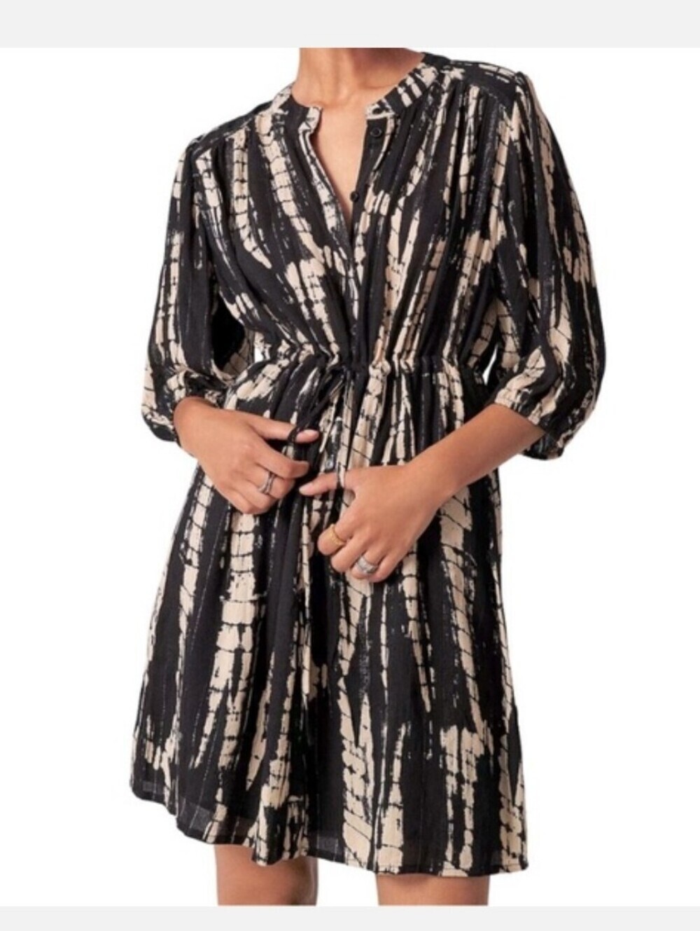 Ba&sh Kenya Tie Dye Print Shirt Dress Size 1 Or Small